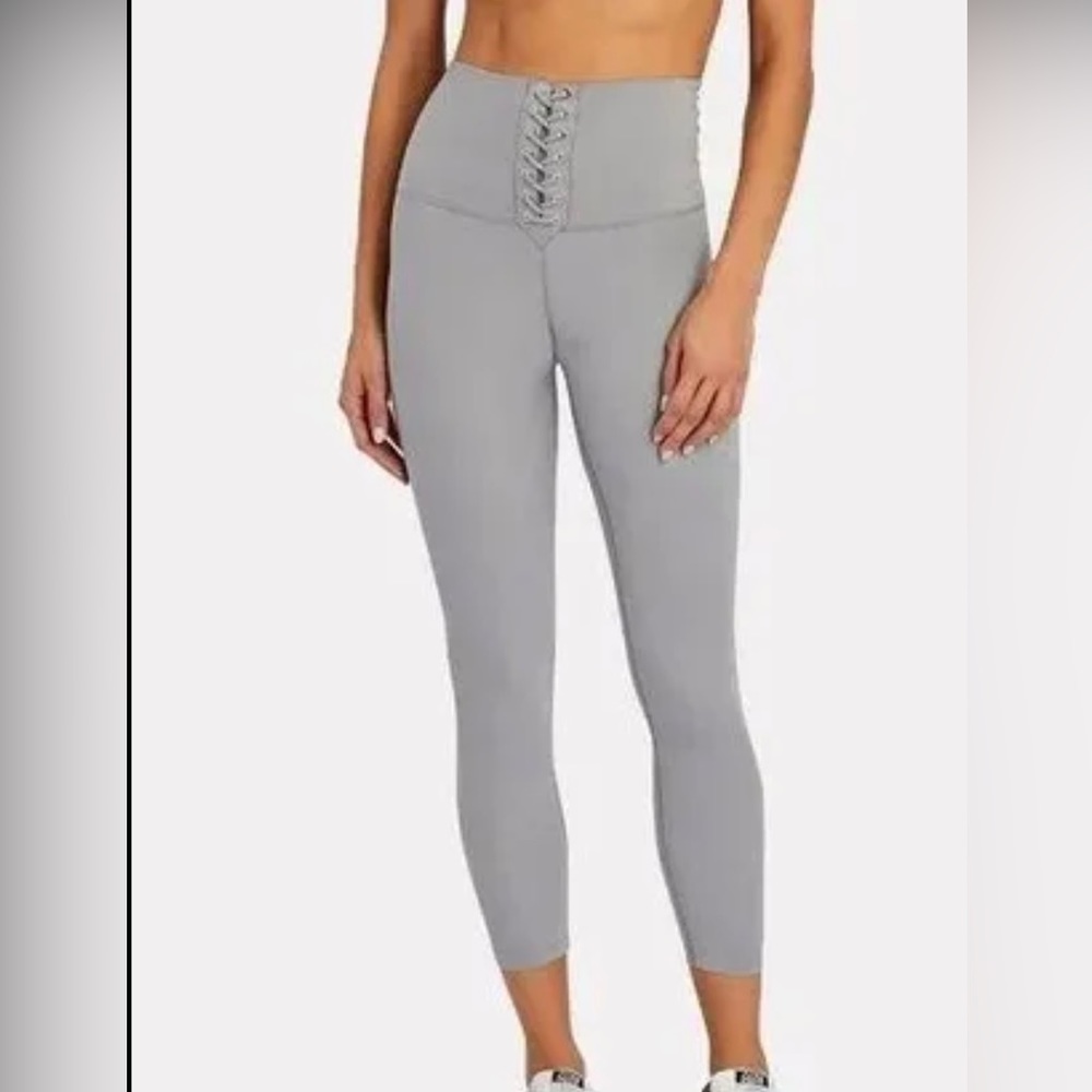 NWT WeWoreWhat gray Lace Up Leggings